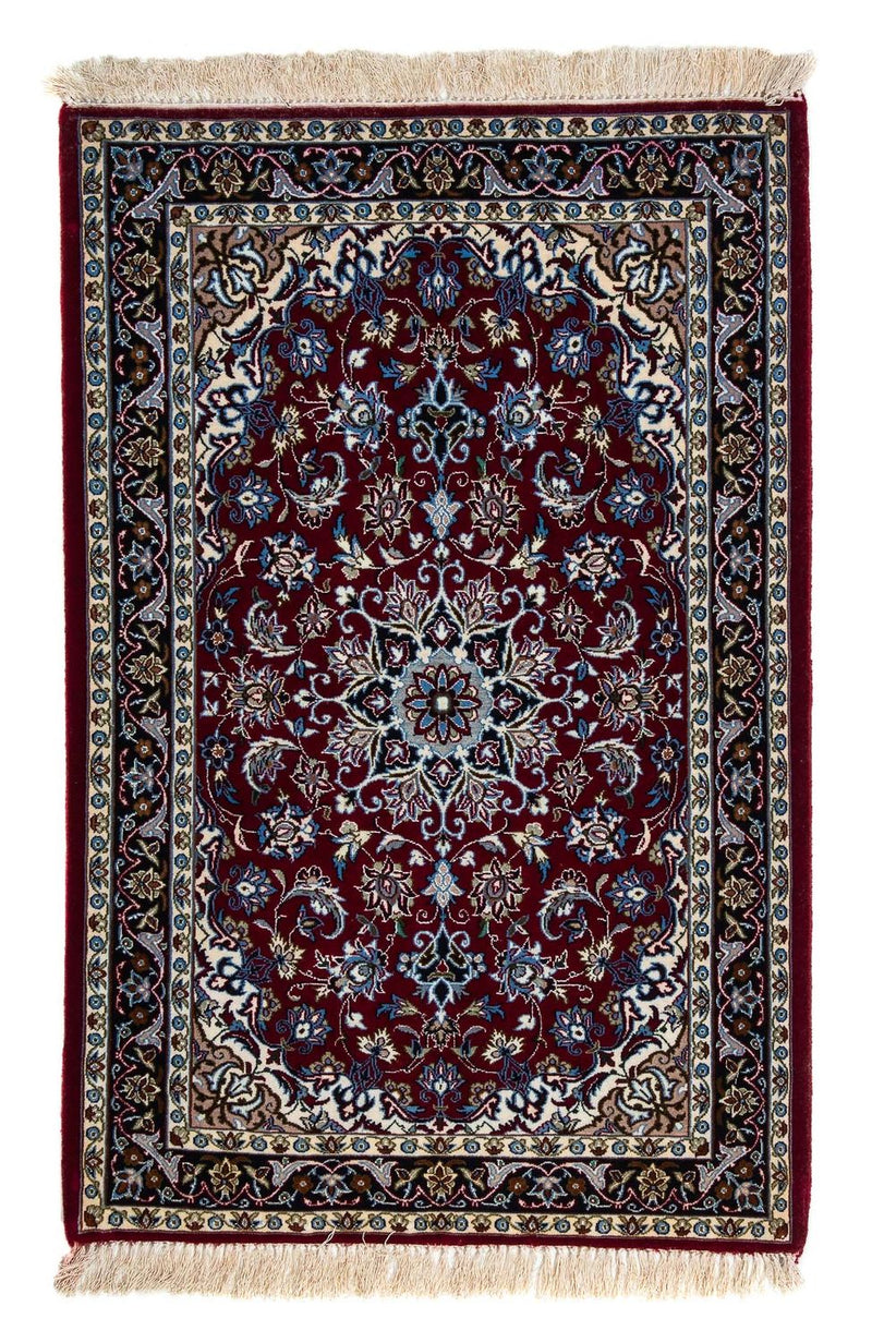 Perzisch tapijt - Isfahan - Premium - 108 x 70 cm - donkerrood