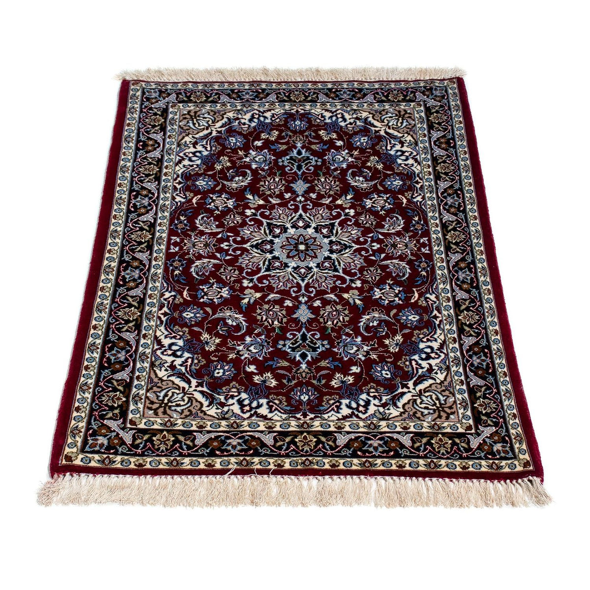 Perzisch tapijt - Isfahan - Premium - 108 x 70 cm - donkerrood