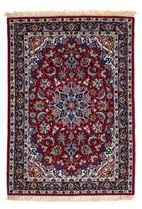 Perzisch tapijt - Isfahan - Premium - 101 x 71 cm - donkerrood
