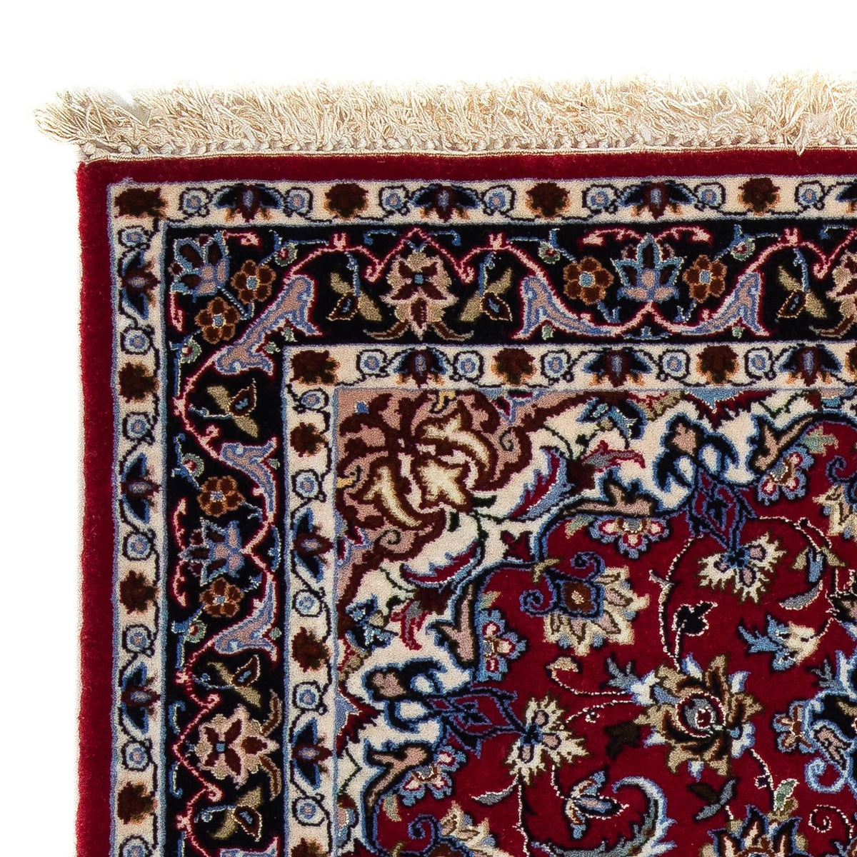 Perzisch tapijt - Isfahan - Premium - 101 x 71 cm - donkerrood