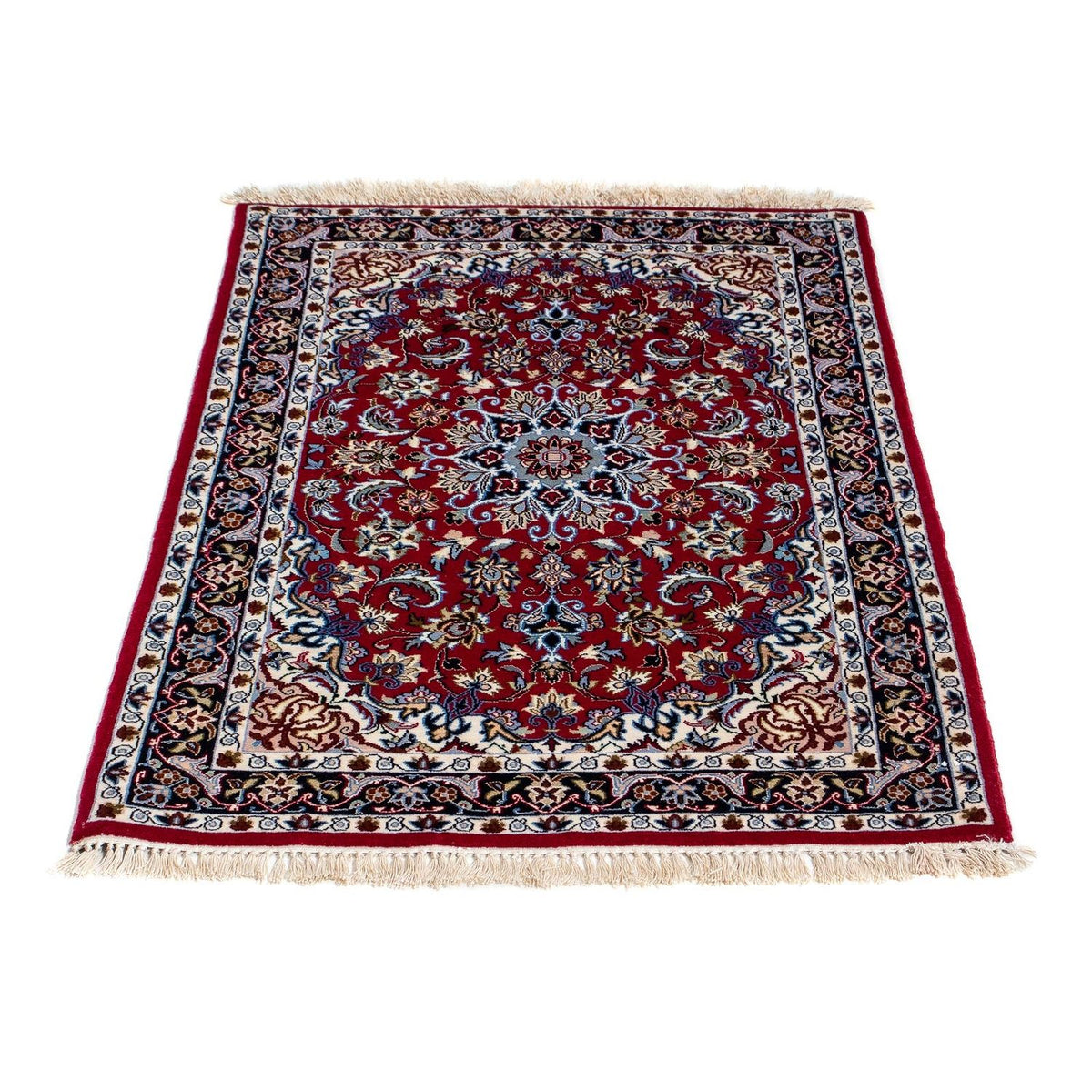 Perzisch tapijt - Isfahan - Premium - 101 x 71 cm - donkerrood