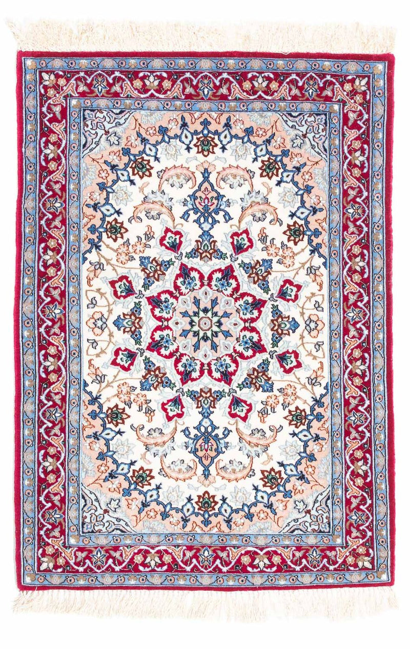 Perzisch tapijt - Isfahan - Premium - 100 x 71 cm - beige