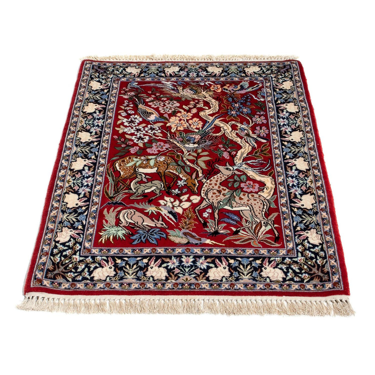 Perzisch tapijt - Isfahan - Premium - 105 x 70 cm - rood