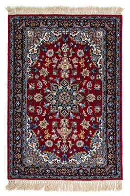 Perzisch tapijt - Isfahan - Premium - 100 x 70 cm - donkerrood