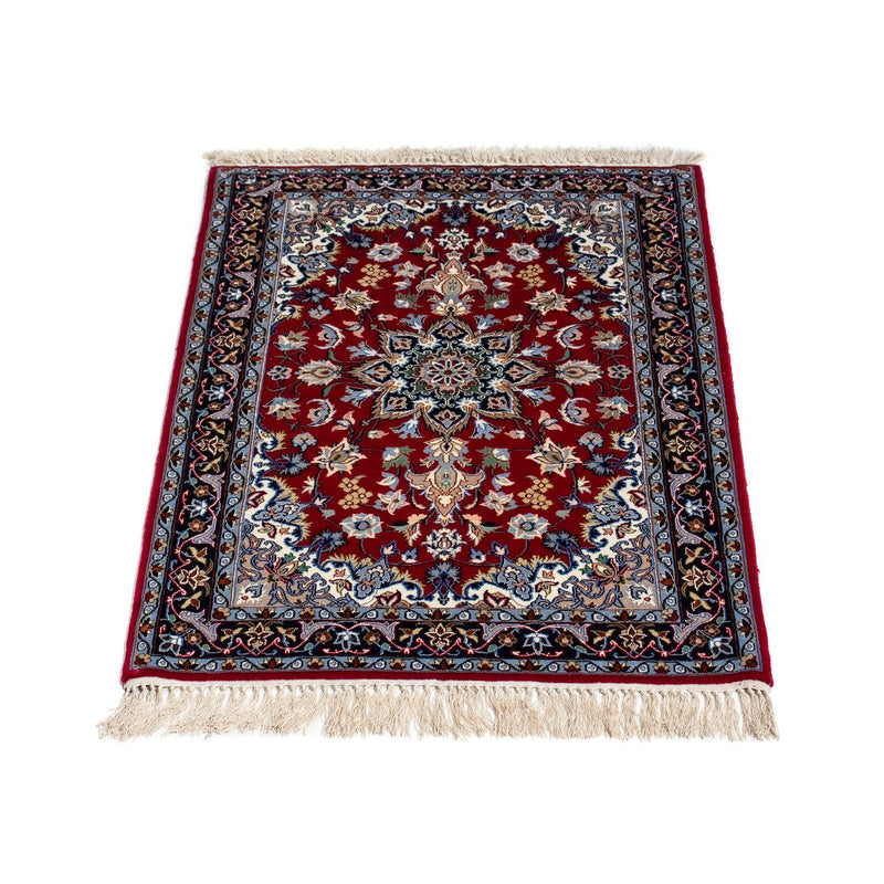 Perzisch tapijt - Isfahan - Premium - 100 x 70 cm - donkerrood