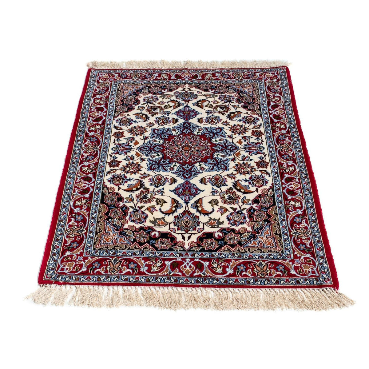 Perzisch tapijt - Isfahan - Premium - 102 x 70 cm - donkerrood