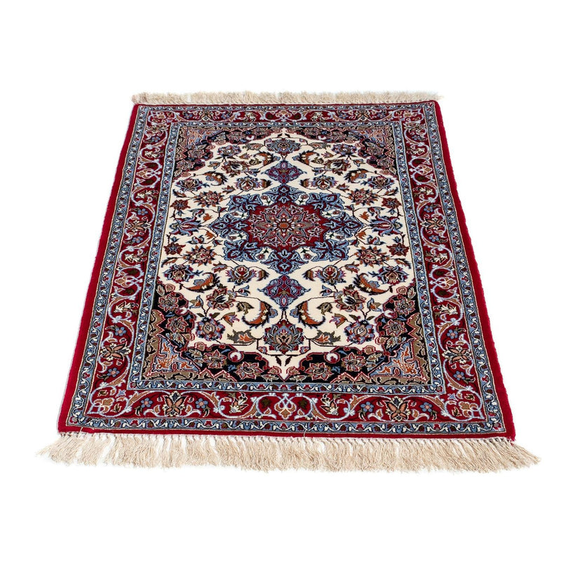 Perzisch tapijt - Isfahan - Premium - 102 x 70 cm - donkerrood
