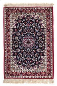 Perzisch tapijt - Isfahan - Premium - 104 x 73 cm - donkerrood