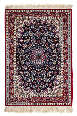 Perzisch tapijt - Isfahan - Premium - 104 x 73 cm - donkerrood