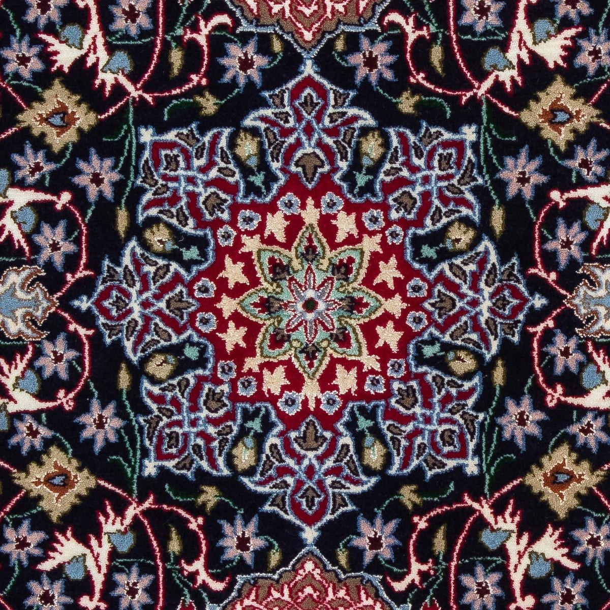 Perzisch tapijt - Isfahan - Premium - 105 x 70 cm - donkerrood