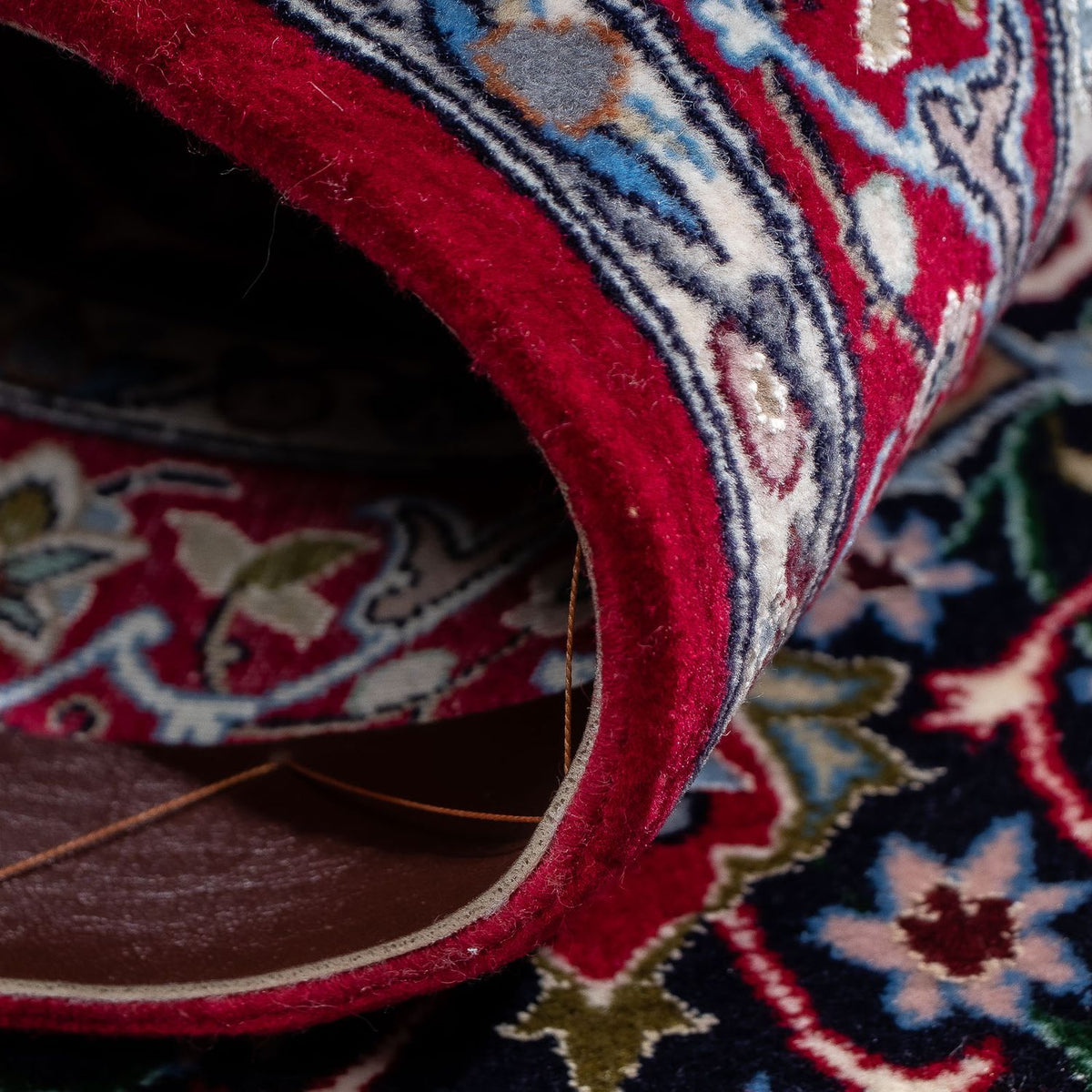 Perzisch tapijt - Isfahan - Premium - 105 x 70 cm - donkerrood