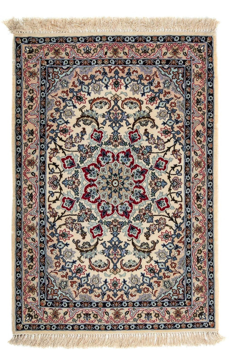 Perzisch tapijt - Isfahan - Premium - 101 x 70 cm - beige