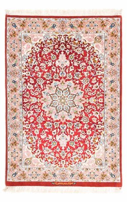 Perzisch tapijt - Isfahan - Premium - 123 x 83 cm - rood