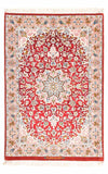 Isfahan Tapijt 83x123cm - Perzisch tapijt - Rechthoekig / Rood / 83 x 123 cm Rechthoekig