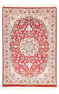Perzisch tapijt - Isfahan - Premium - 123 x 83 cm - rood