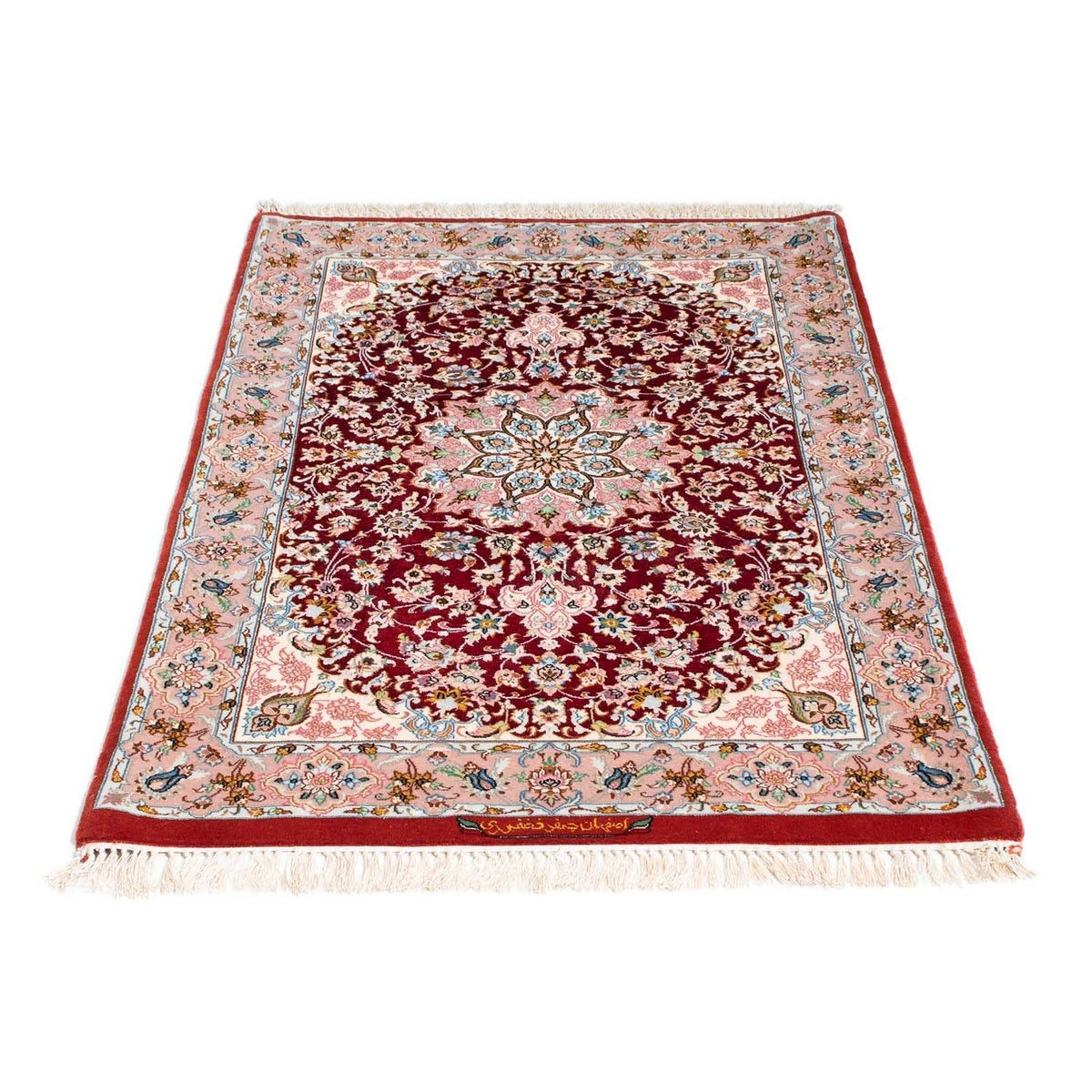 Perzisch tapijt - Isfahan - Premium - 123 x 83 cm - rood