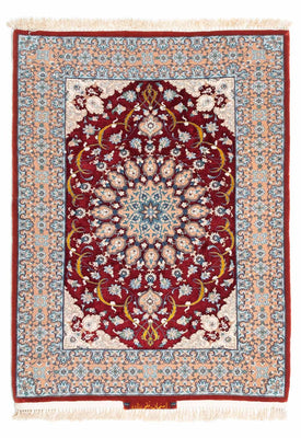 Perzisch tapijt - Isfahan - Premium - 119 x 84 cm - donkerrood
