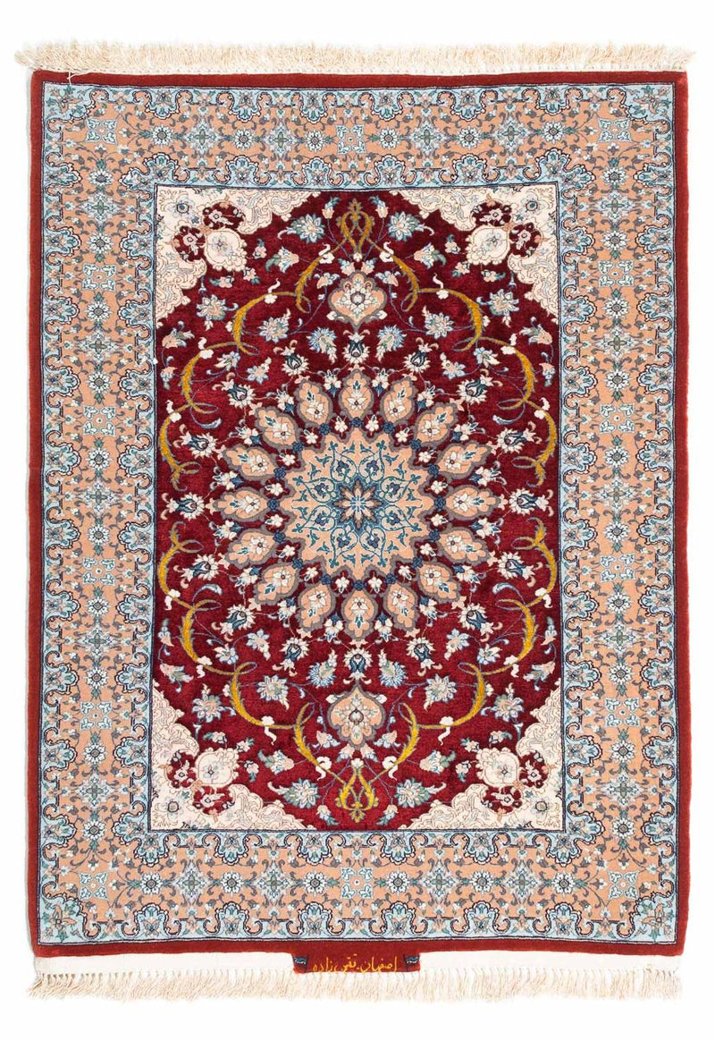 Perzisch tapijt - Isfahan - Premium - 119 x 84 cm - donkerrood