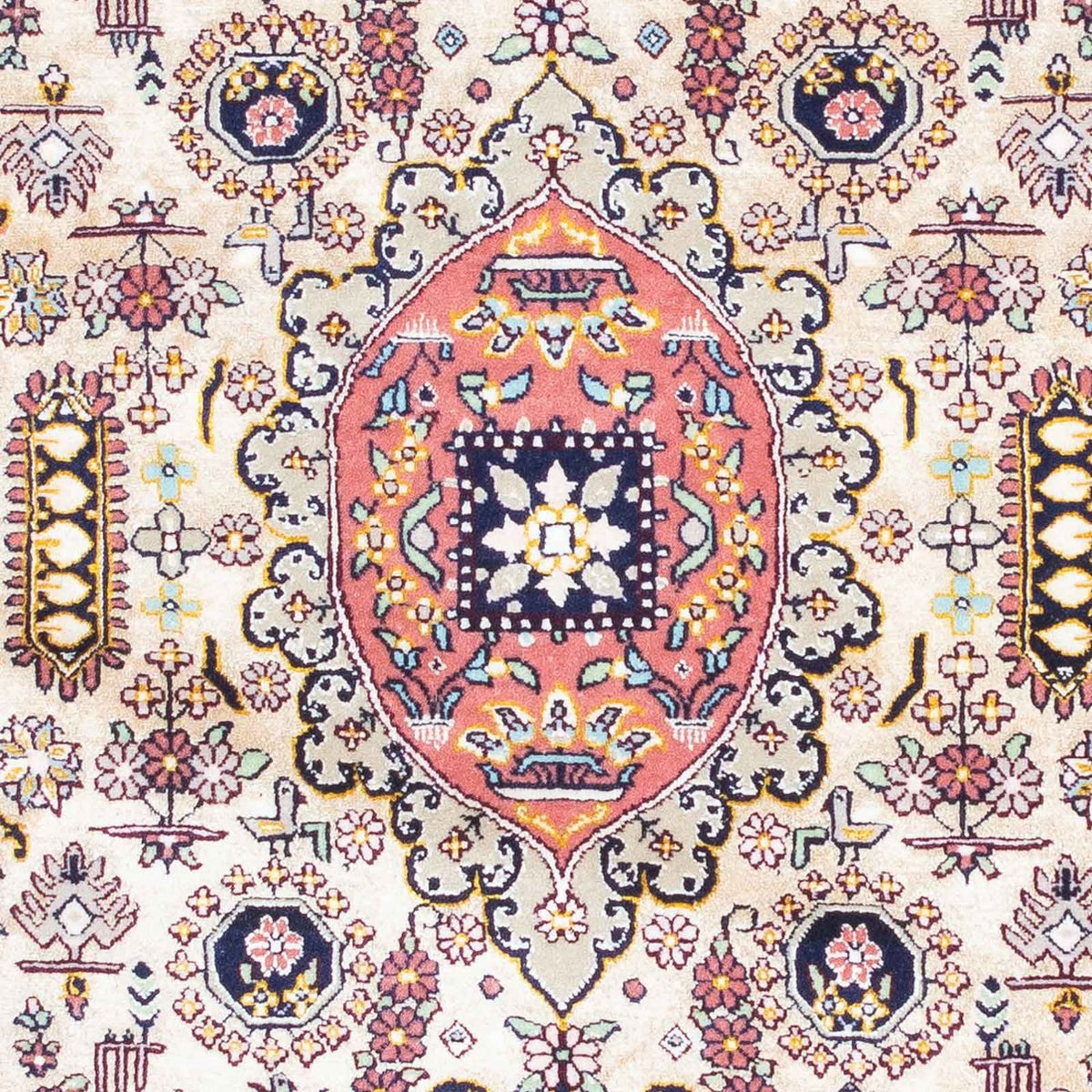 Perzisch tapijt - Isfahan - Premium - 126 x 83 cm - lichtblauw