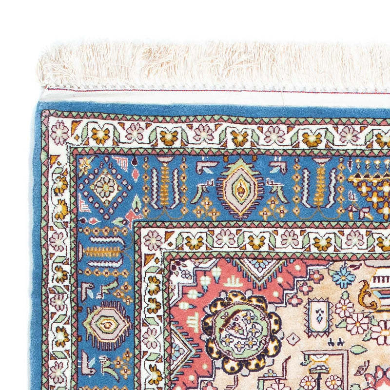 Perzisch tapijt - Isfahan - Premium - 126 x 83 cm - lichtblauw