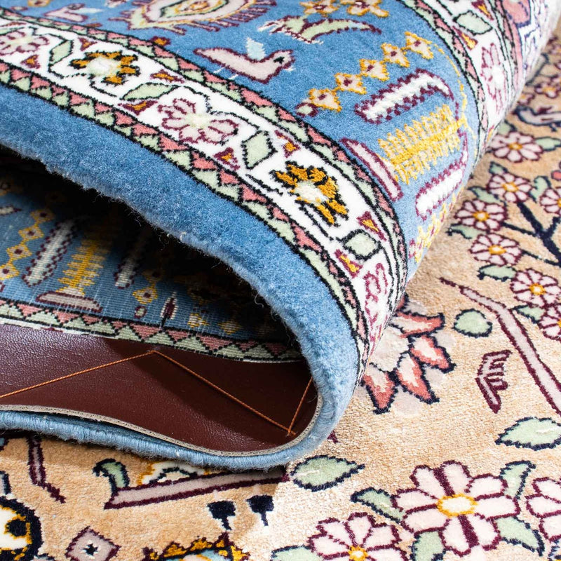 Perzisch tapijt - Isfahan - Premium - 126 x 83 cm - lichtblauw