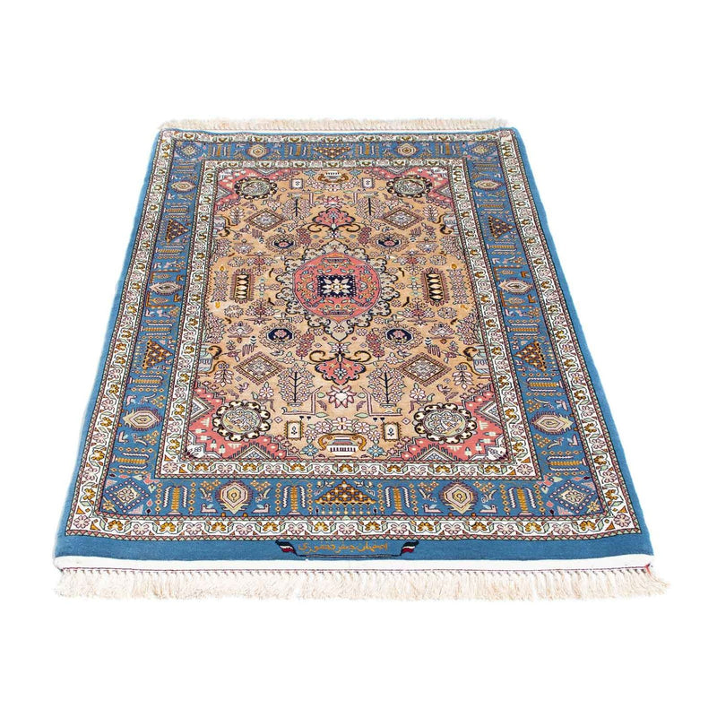 Perzisch tapijt - Isfahan - Premium - 126 x 83 cm - lichtblauw