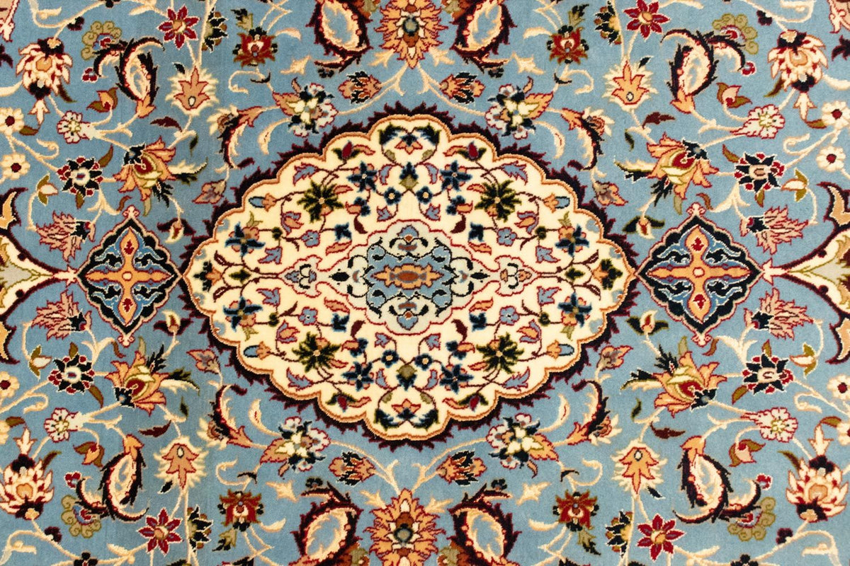 Perzisch tapijt - Isfahan - Premium - 172 x 112 cm - lichtblauw
