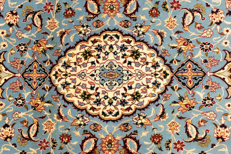 Perzisch tapijt - Isfahan - Premium - 172 x 112 cm - lichtblauw