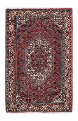 Perzisch tapijt - Bijar - 212 x 135 cm - donkerrood