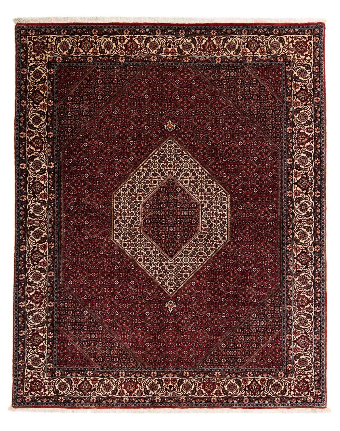 Perzisch tapijt - Bijar - 257 x 204 cm - donkerrood