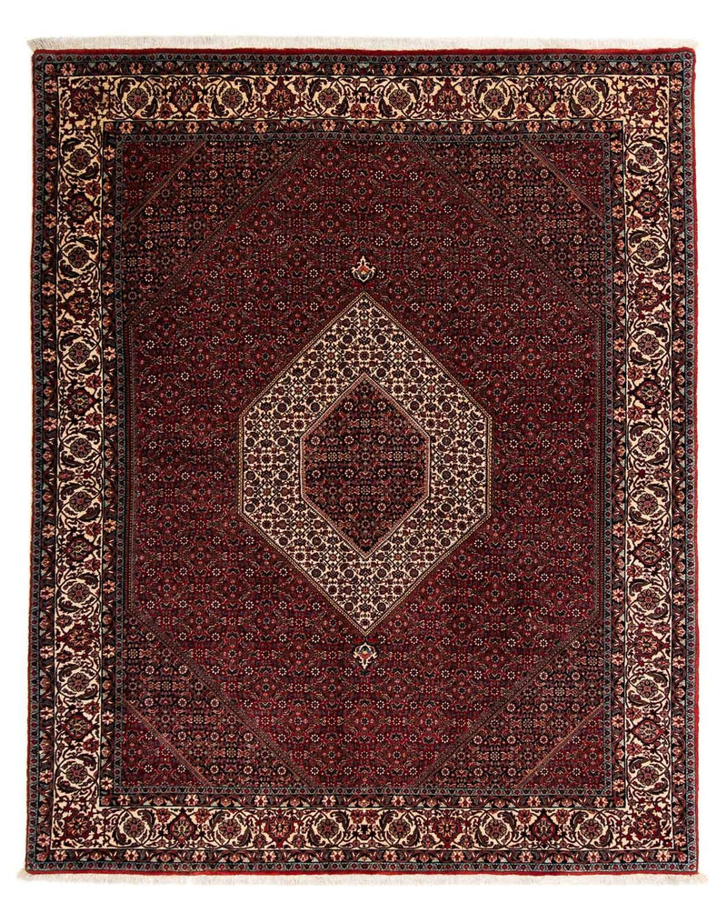 Perzisch tapijt - Bijar - 257 x 204 cm - donkerrood