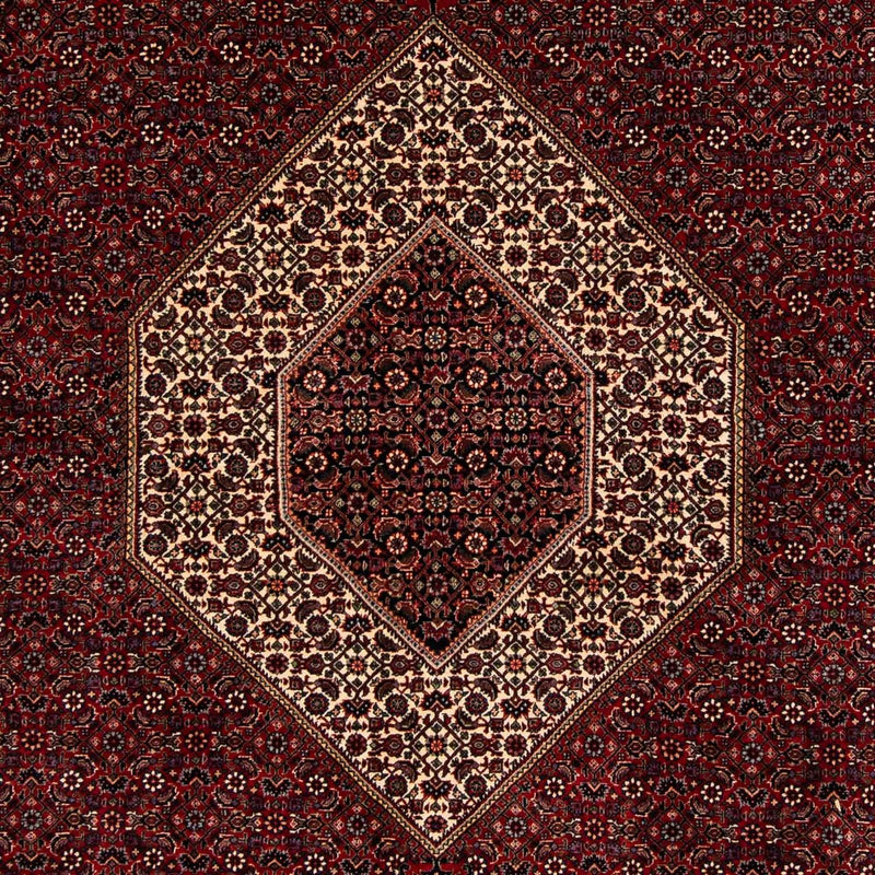 Perzisch tapijt - Bijar - 257 x 204 cm - donkerrood