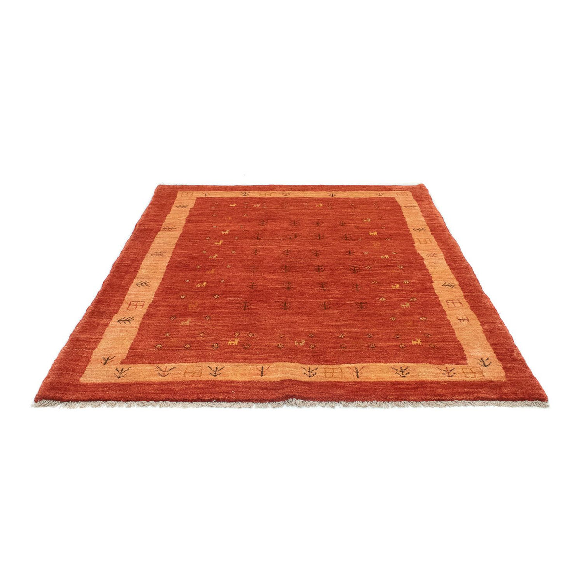 Gabbeh Tapijt - Loribaft Perzisch - 194 x 156 cm - rood