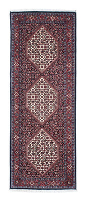 Loper Perzisch tapijt - Bijar - 206 x 73 cm - donkerblauw