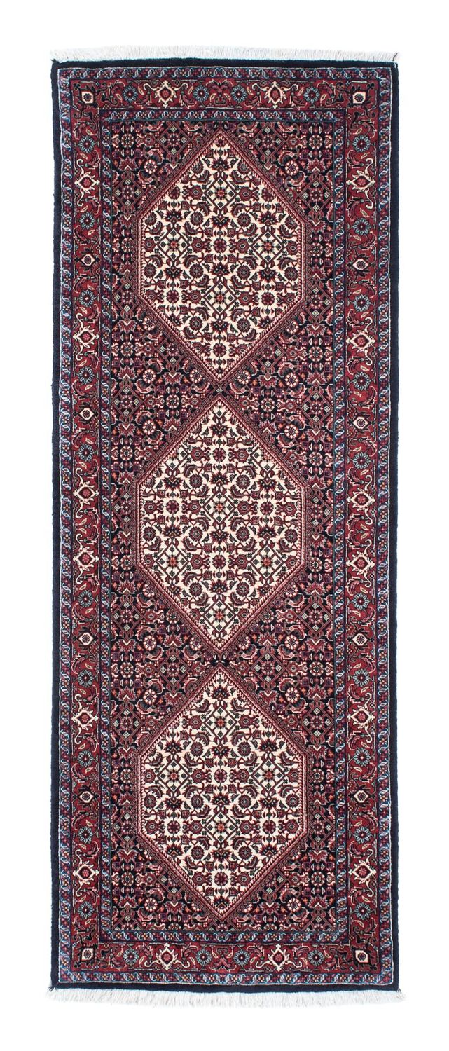 Loper Perzisch tapijt - Bijar - 206 x 73 cm - donkerblauw