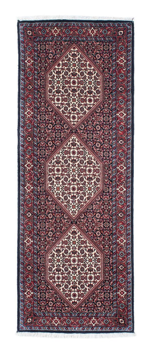 Loper Perzisch tapijt - Bijar - 206 x 73 cm - donkerblauw