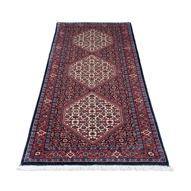 Loper Perzisch tapijt - Bijar - 206 x 73 cm - donkerblauw