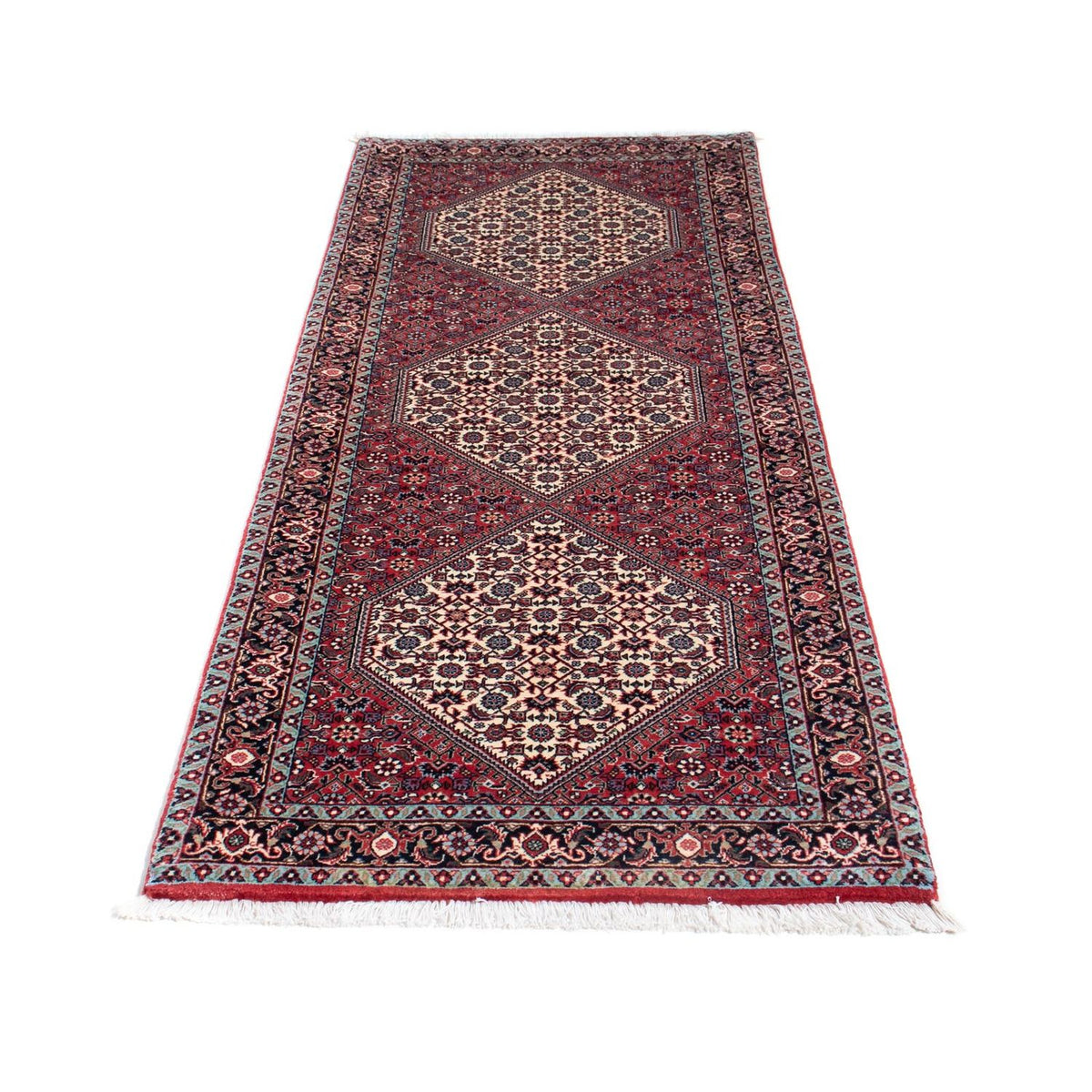 Loper Perzisch tapijt - Bijar - 206 x 75 cm - rood