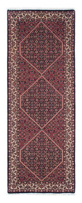 Loper Perzisch tapijt - Bijar - 209 x 72 cm - donkerblauw