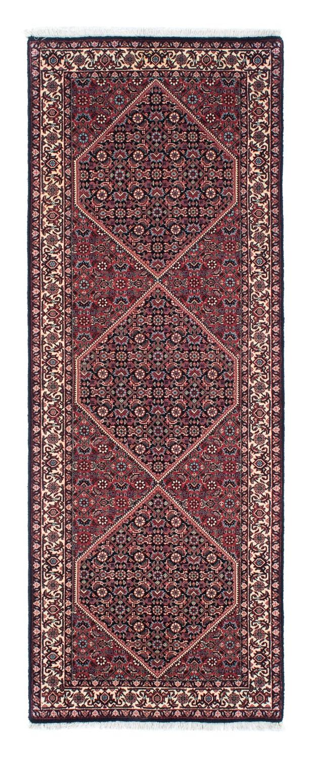 Loper Perzisch tapijt - Bijar - 209 x 72 cm - donkerblauw