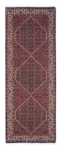 Loper Perzisch tapijt - Bijar - 209 x 72 cm - donkerblauw