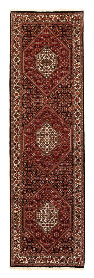 Loper Perzisch tapijt - Bijar - 296 x 83 cm - donkerrood