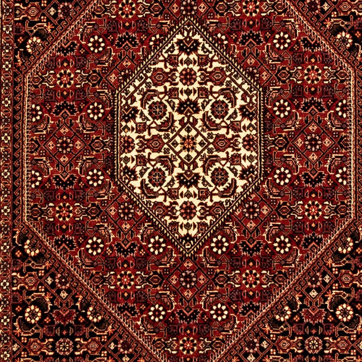 Loper Perzisch tapijt - Bijar - 296 x 83 cm - donkerrood