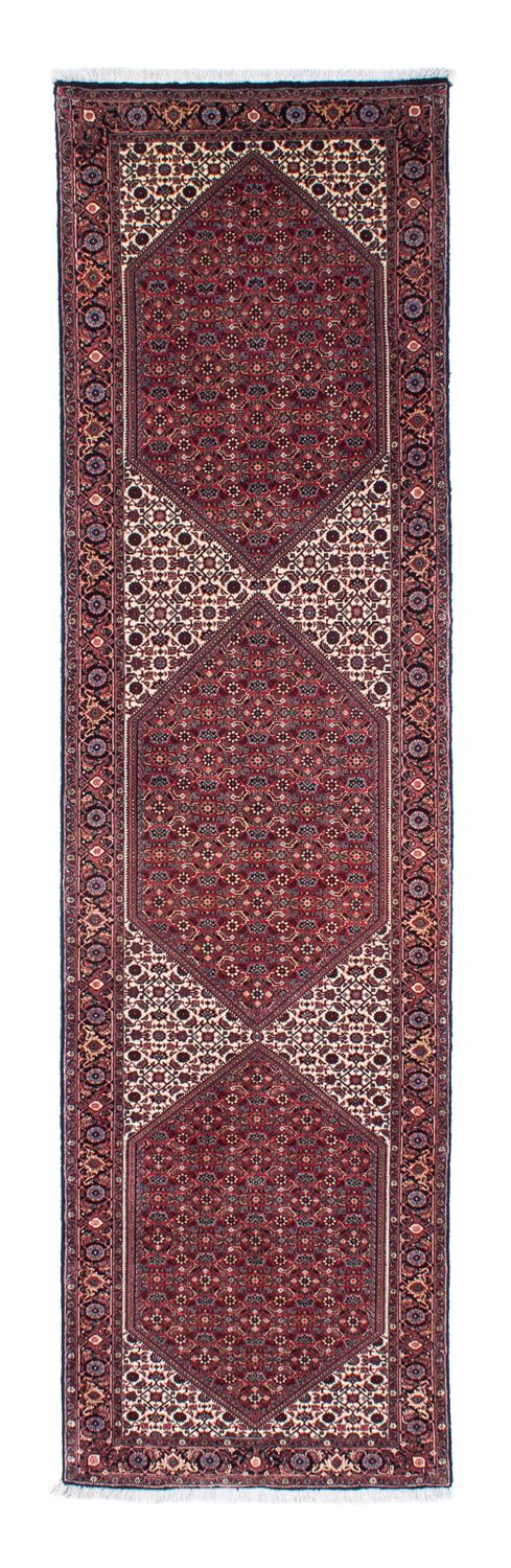 Loper Perzisch tapijt - Bijar - 313 x 83 cm - donkerrood