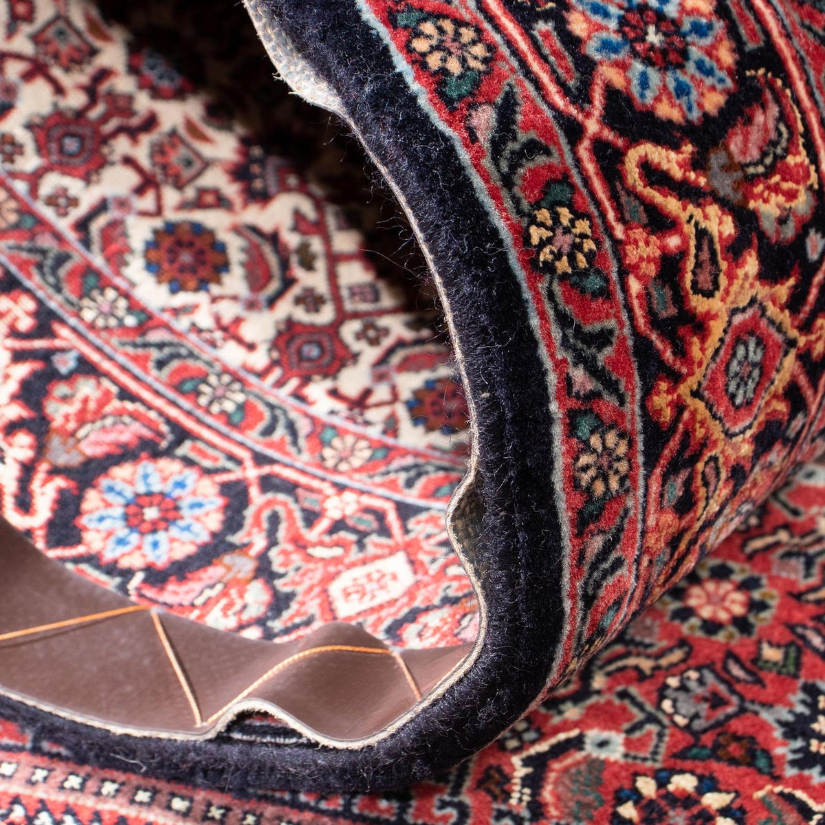 Loper Perzisch tapijt - Bijar - 313 x 83 cm - donkerrood