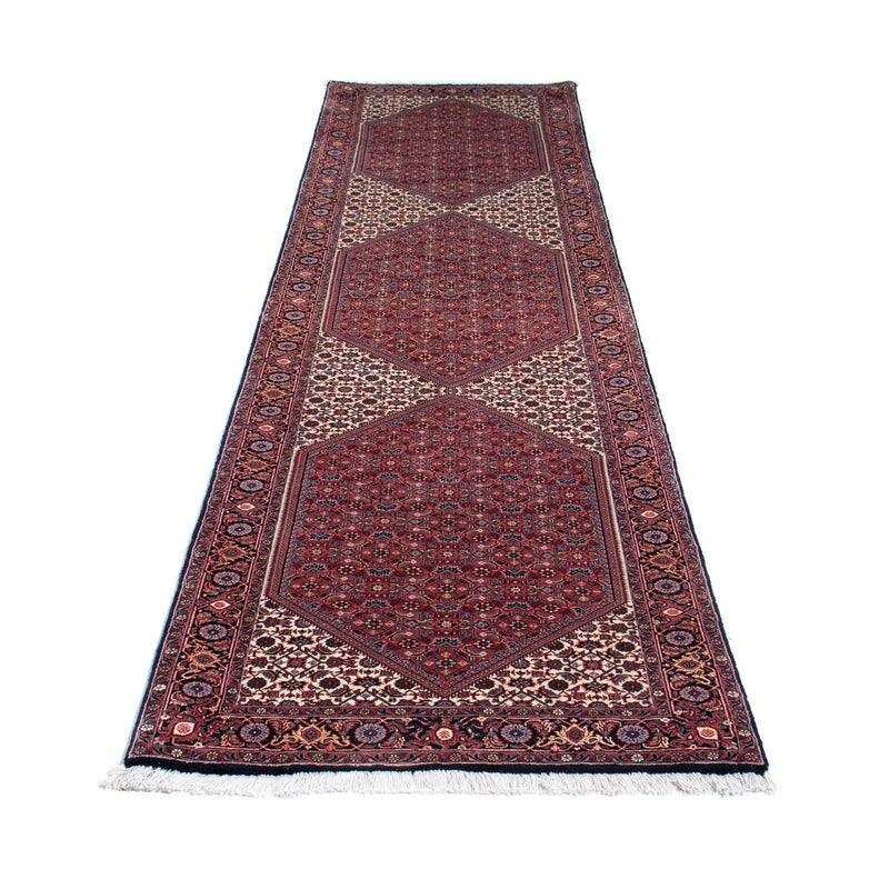 Loper Perzisch tapijt - Bijar - 313 x 83 cm - donkerrood