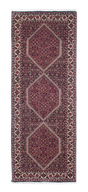 Loper Perzisch tapijt - Bijar - 207 x 74 cm - donkerblauw