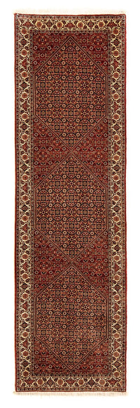 Loper Perzisch tapijt - Bijar - 307 x 84 cm - veelkleurig