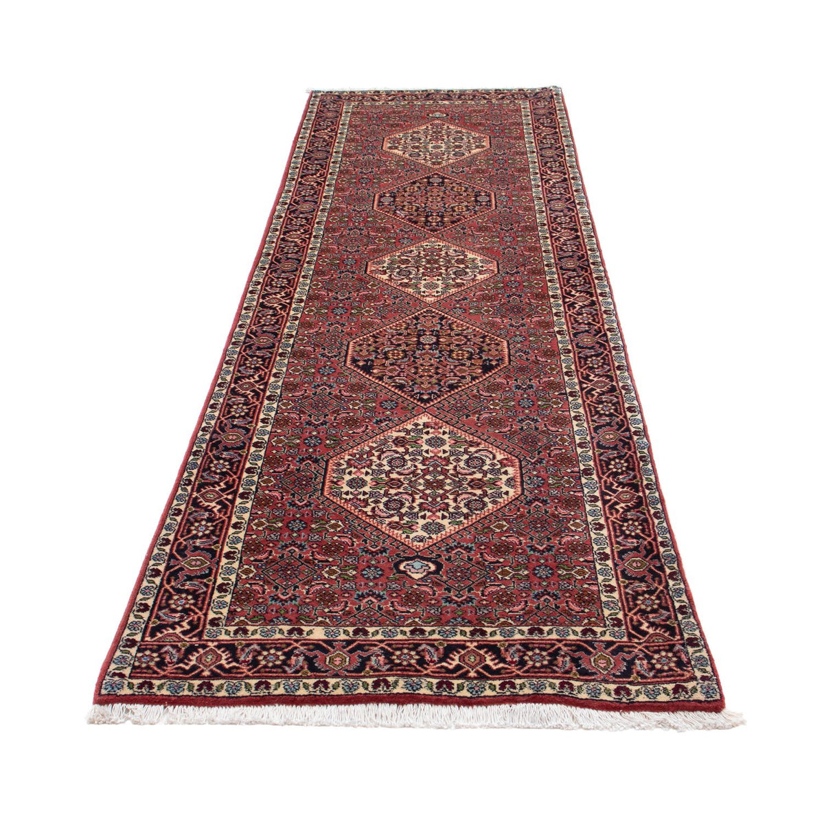 Loper Perzisch tapijt - Bijar - 292 x 81 cm - licht rood