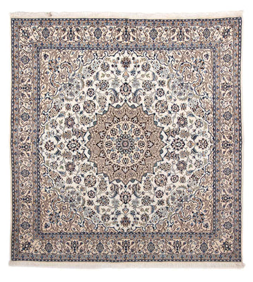 Perzisch tapijt - Nain - Koninklijk vierkant  - 210 x 202 cm - beige